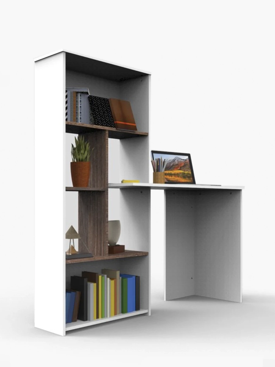Escritorio Narval Mueble Fácil | Blanco / Arizona