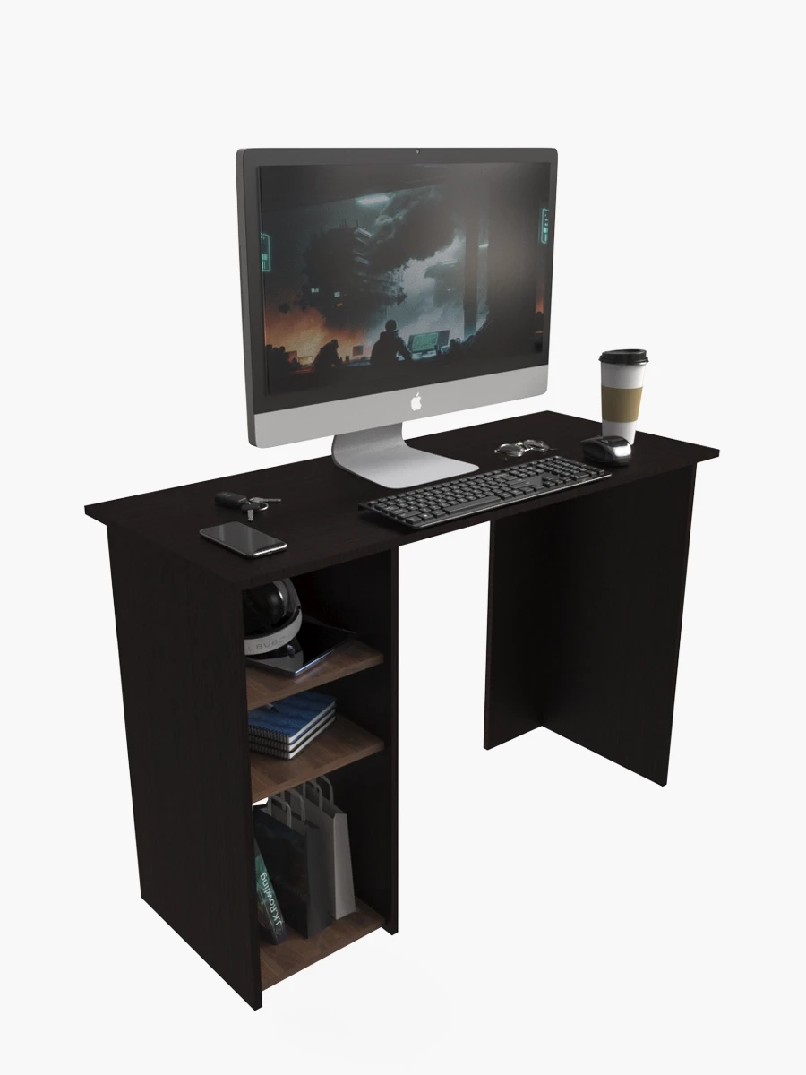 Escritorio Erizo Mueble Fácil |Wengue/ Arizona