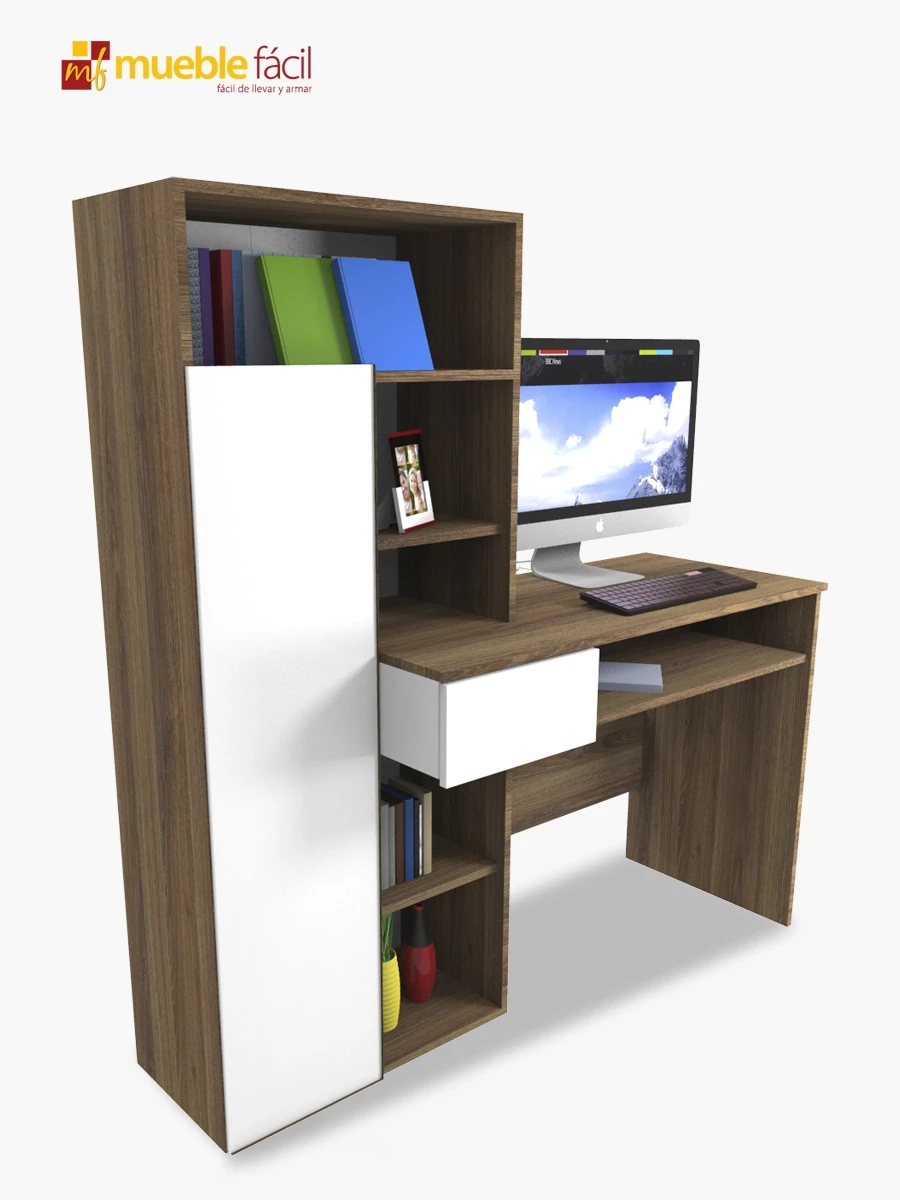 Escritorio & Biblioteca Huron Mueble Fácil| Arizona