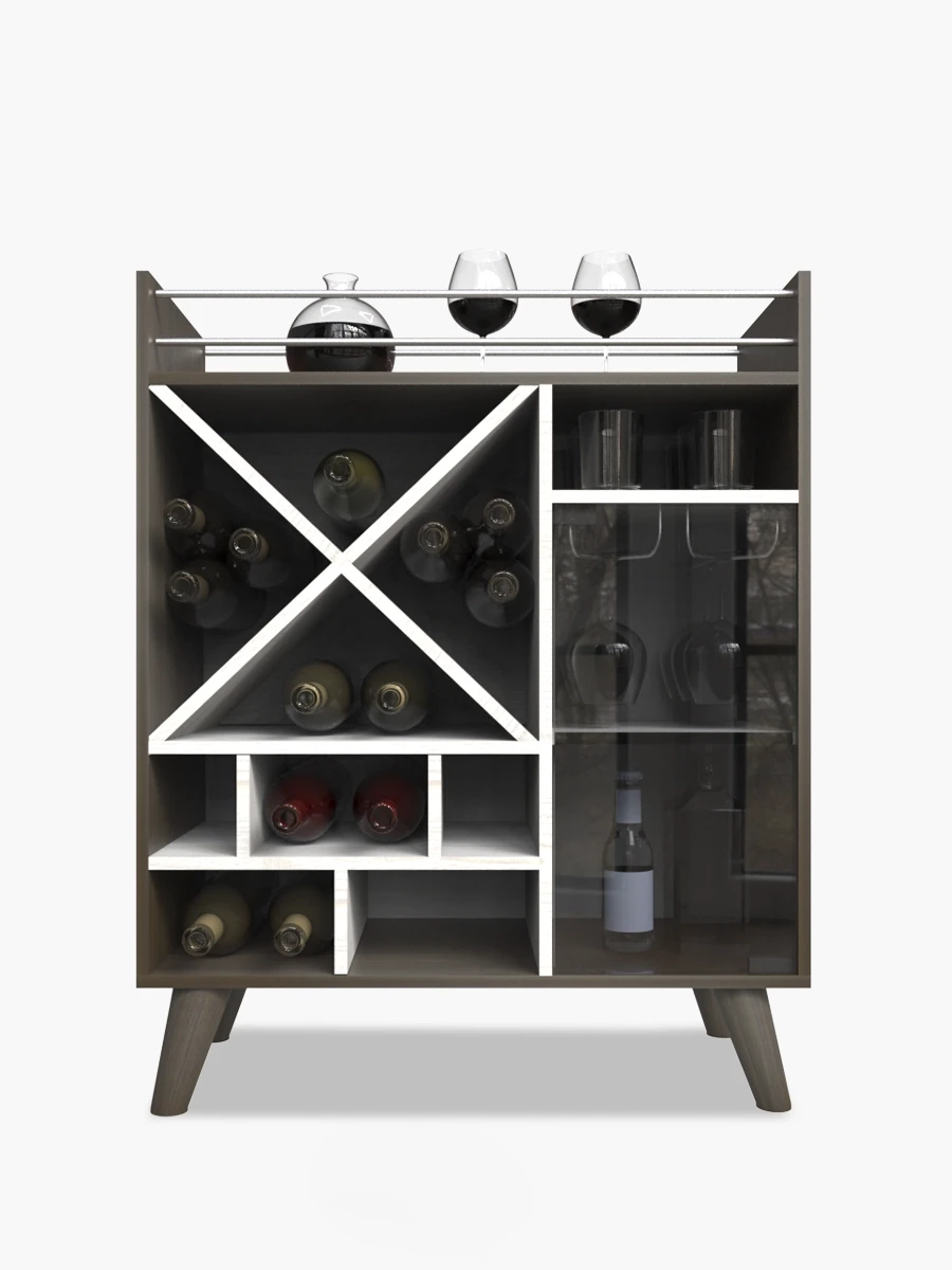 Bar Albania Mueble Fácil | Alaska / Nogal Oscuro