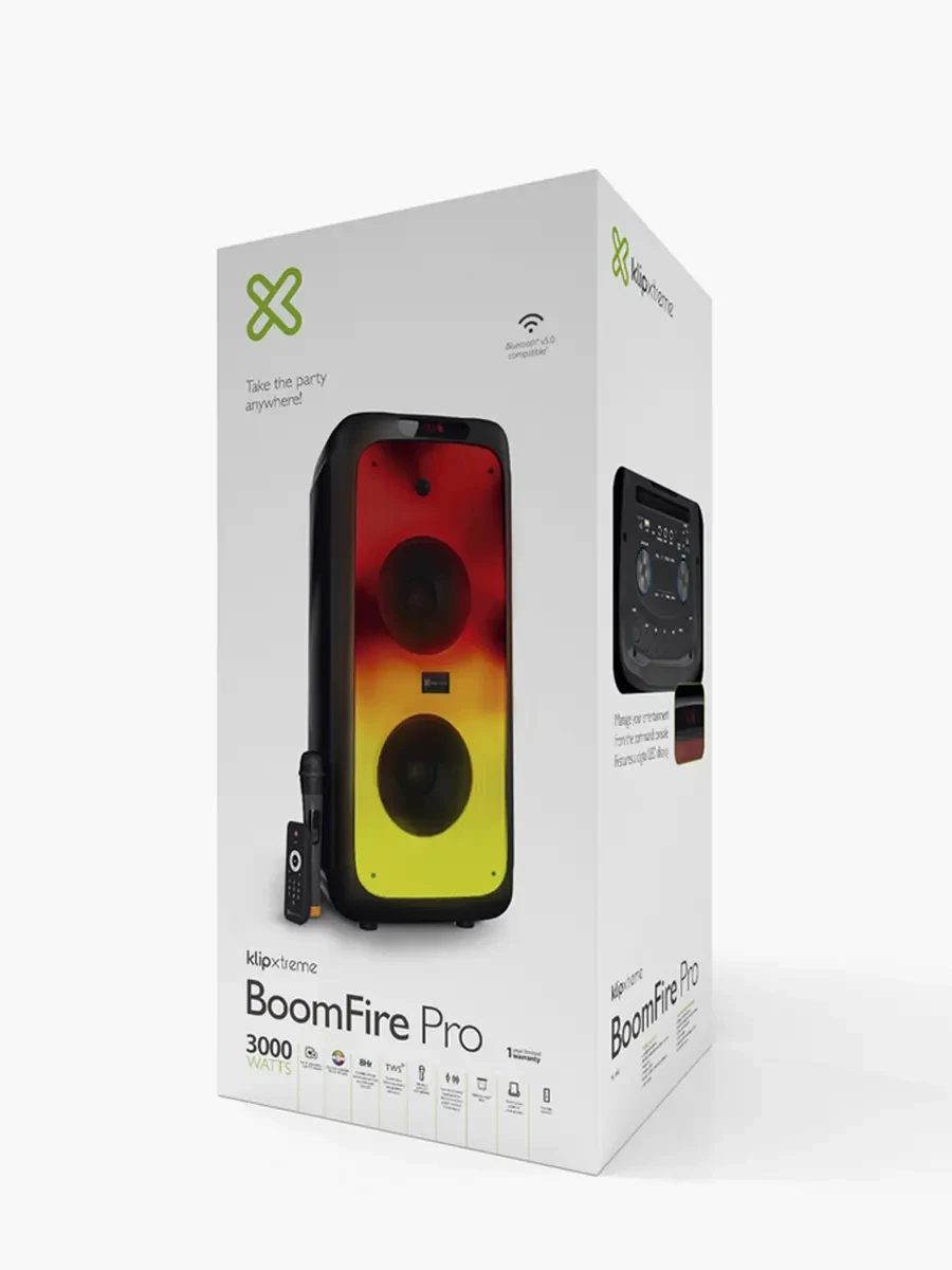 Parlante KlipXtreme BoomFire Pro KLS-662 | Negro
