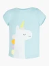 Blue Seven - Camiseta con Estampado de Unicornio