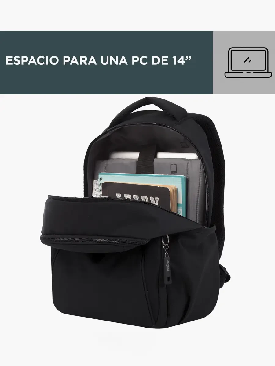 Totto - Mochila PC Wivetto | Negro
