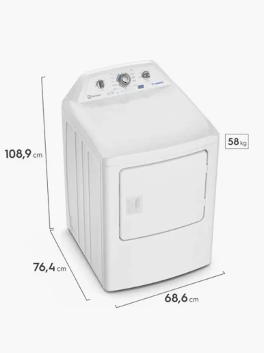Secadora Electrolux Eléctrica Essential Care EDE192HSNW  19kg | Blanco