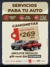 Cambio de Aceite + Filtro de Aceite + Pastillas de Freno Delanteras | Servicio para Camionetas