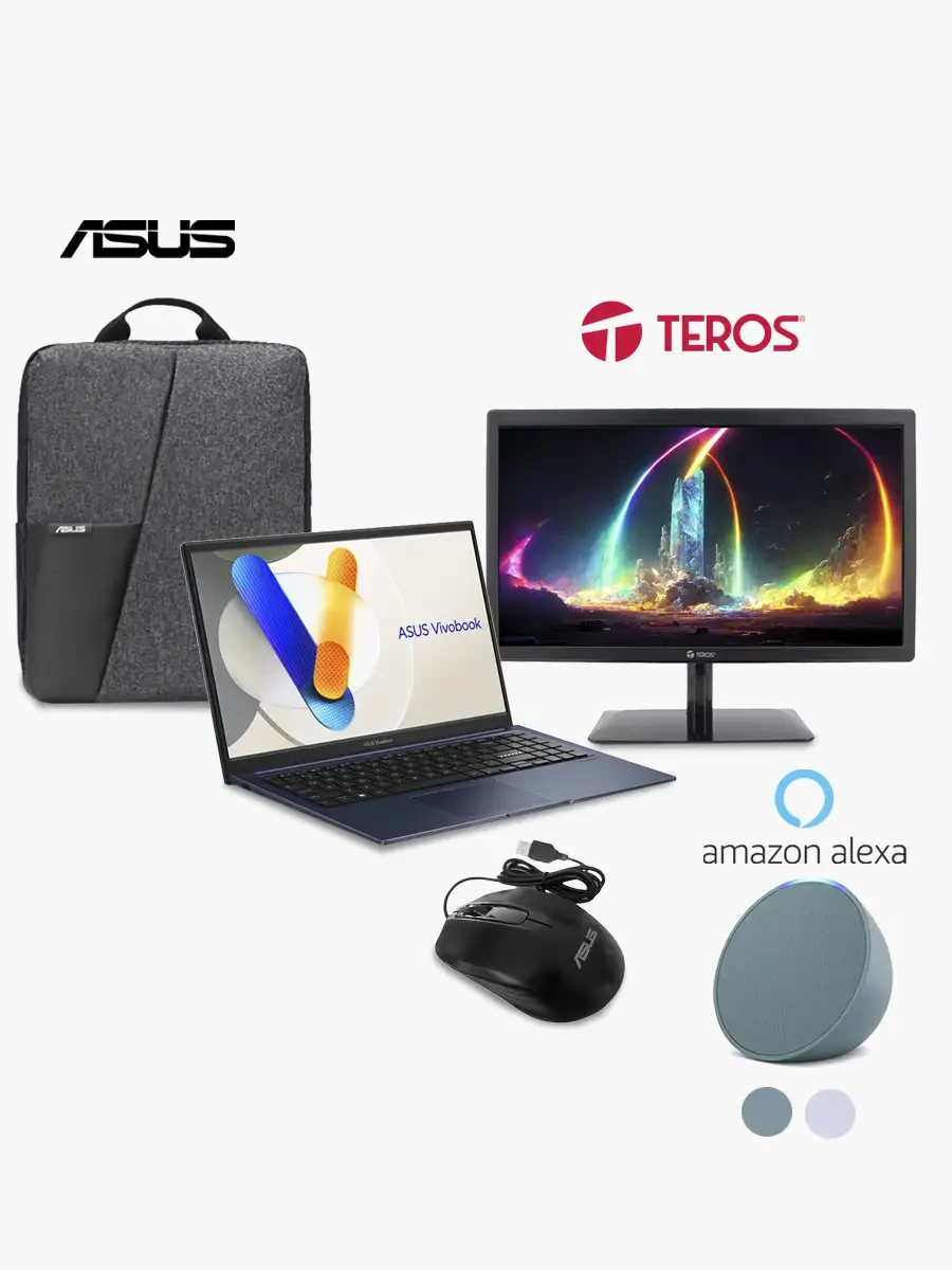 Combo ASUS I3 + Monitor TEROS + Alexa