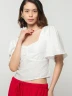 Blusa Crop Escote Corazón