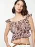 Blusa Crop Estampada