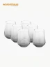 Set de Vasos de Vidrio X6 Warenhaus | Gris