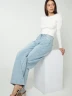 Bonage - Jeans Wide Leg de Tiro Alto