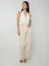 Bonage - Pantalón Wide Leg de Gabardina