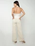 Bonage - Pantalón Wide Leg de Gabardina