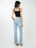 Bonage -Jean flare tiro alto