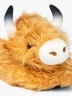 Pantuflas de Peluche Highland Cow