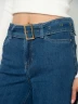 Jeans Wide Leg con Cinturon