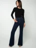 Pantalón Denim Acampanado con Botones