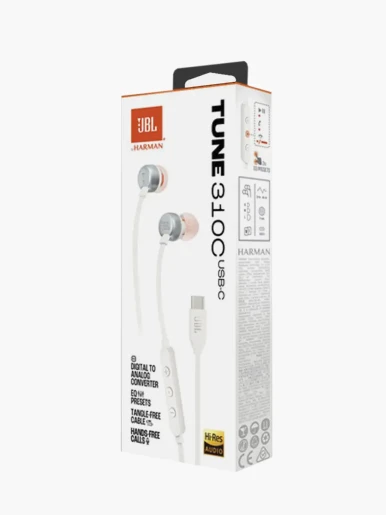 Auriculares JBL Tune 310C USB-C In-Ear | Blanco