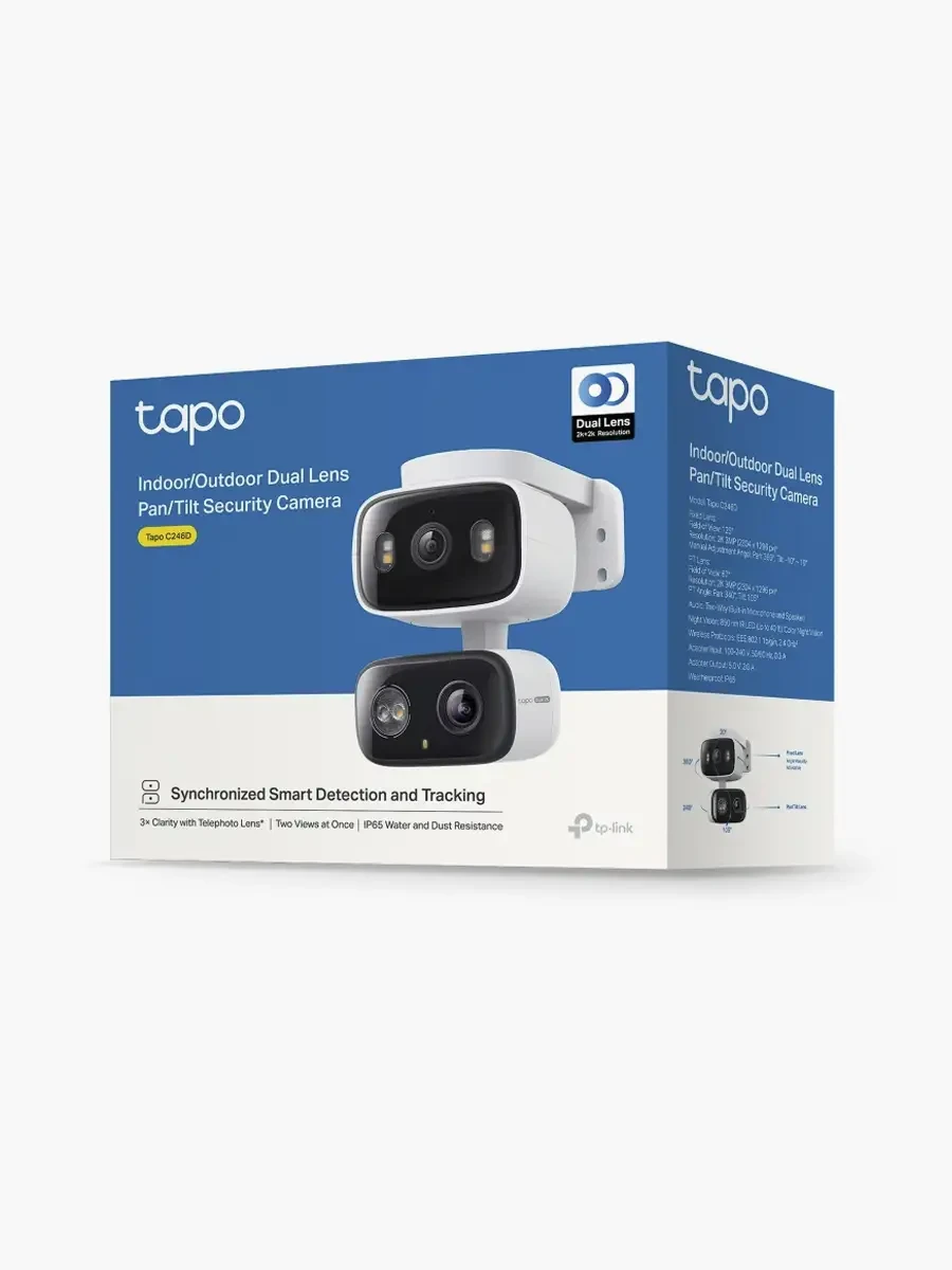 Cámara TP-LINK Tapo C246D Doble Lente 2K | Blanco