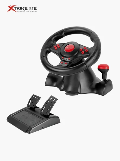 Volante de Juegos Simulador Xtrike Me GP 903 | Negro