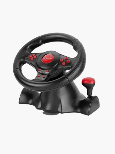 Volante de Juegos Simulador Xtrike Me GP 903 | Negro