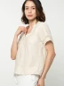 Blusa Casual Unicolor con Detalles