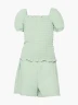 Conjunto blusa y short escolar