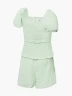 Conjunto blusa y short escolar