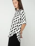 Camisa Oversize de Lunares Modernos - Labelle