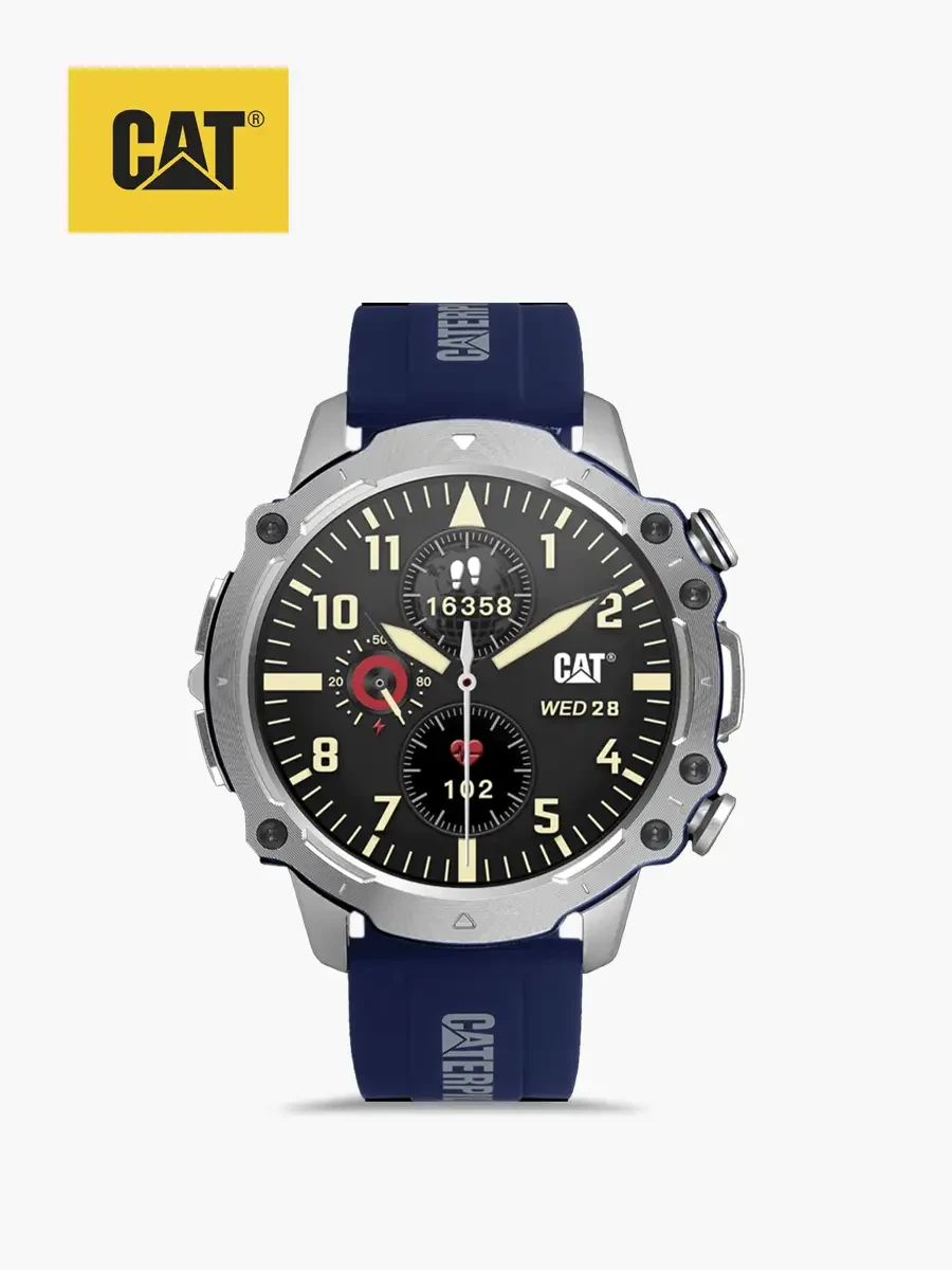 SmartWatch Caterpillar Doble Correa | Azul - Negro