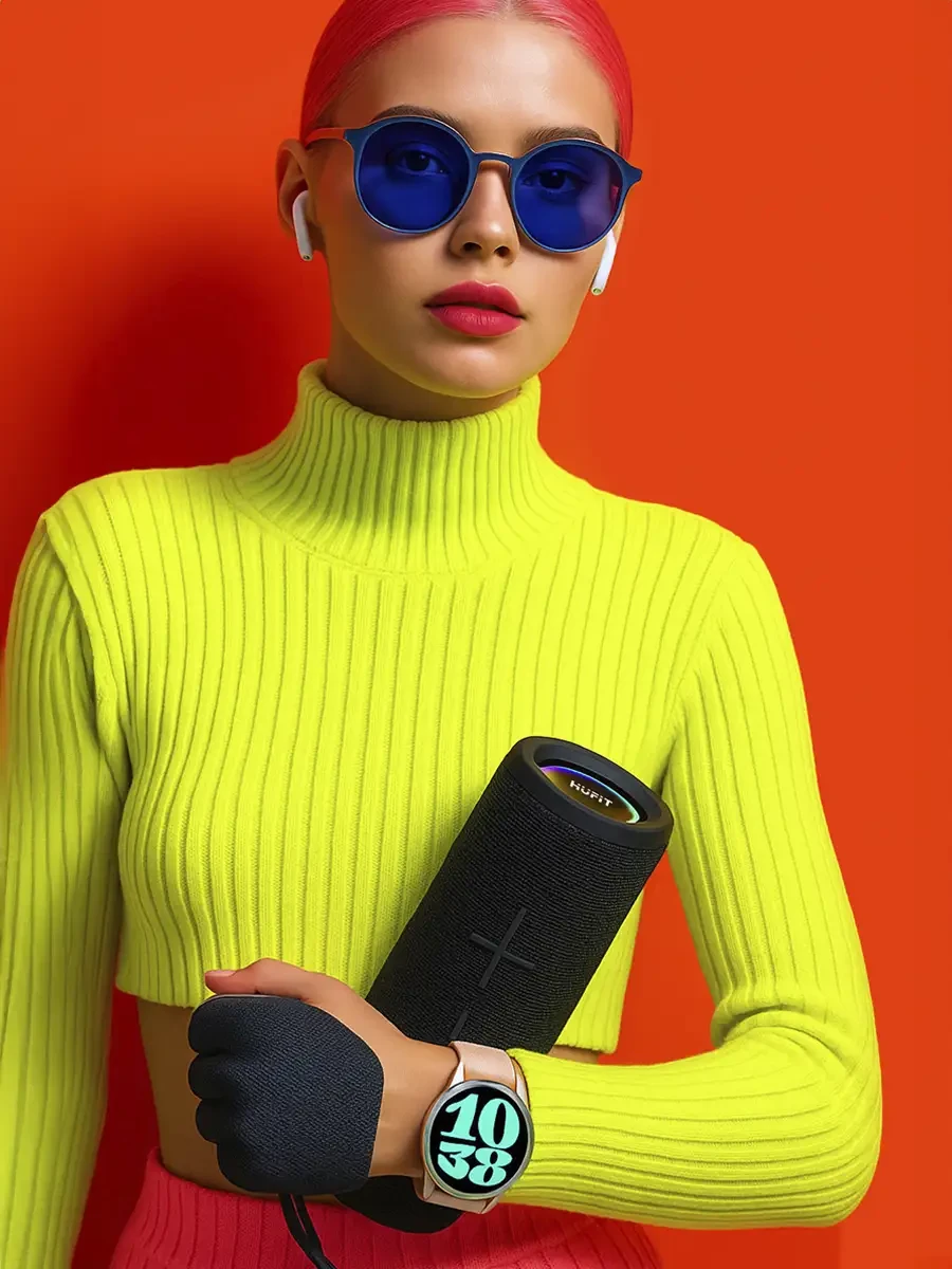 SmartWatch Hufit Doble Correa | Silicón - Metal Rosa