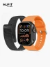 SmartWatch Hufit Doble Correa | Silicón Metal - Naranja Negro