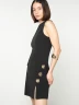 Vestido Corto con Botones Laterales - Nickimarcs