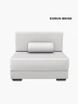 Sofá Cama Chaide Foam 1 ½ Plaza | Eurus Beige