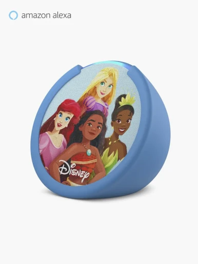 Parlante Amazon Alexa Echo Pop Kids Disney Princess | Azul