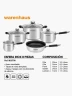 Set de cocina Warenhaus Esfera Inox 8PCS