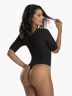 Body Perfect - Body Manga Corta con Panty Hilo