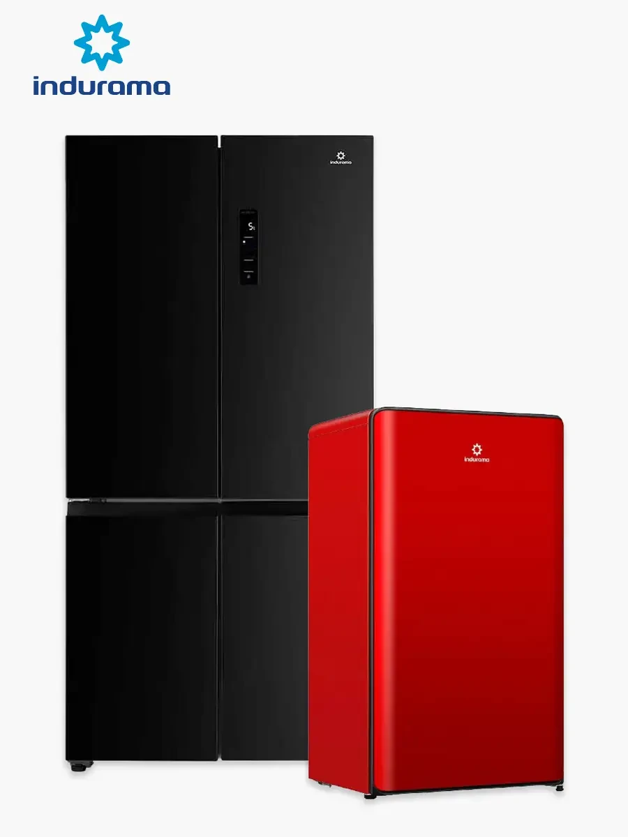 Combo Indurama Refrigeradora Cross Door  RI-880I | 586 Lts + Minibar Curved RI-120RJ | 95 Lts