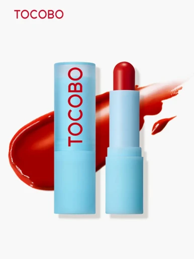 Tocobo - Bálsamo Labial con Color Glow & Glass | Tangerine Red