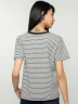 Camiseta Estampada de Rayas con Diseño