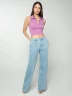 Jean wide leg pinzas delanteras