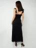 Vestido Largo de Encaje con Vuelos y Abertura - Navigare