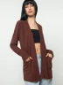 Cardigan Acanalado Abierto