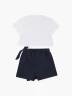 Street Monkey - Conjunto de Camiseta y Falda-Short para Niña