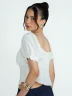 Youth By Colors - Blusa Cropped Con Lazo Frontal