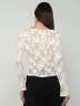 Blusa Manga Larga Encaje Floral