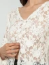 Blusa Manga Larga Encaje Floral