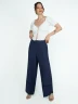 Pantalón Palazzo con Detalle Calado - Labelle