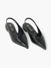 Via Uno - Flat Croco Slingback