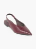 Via Uno - Flat Croco Slingback