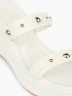 Sandalia de Plataforma con Tachas Doradas